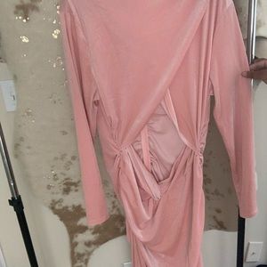 Pink cut out dress